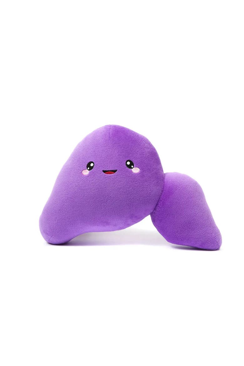 Liver Plushie Organ Toys, Main, color, Medium Purple