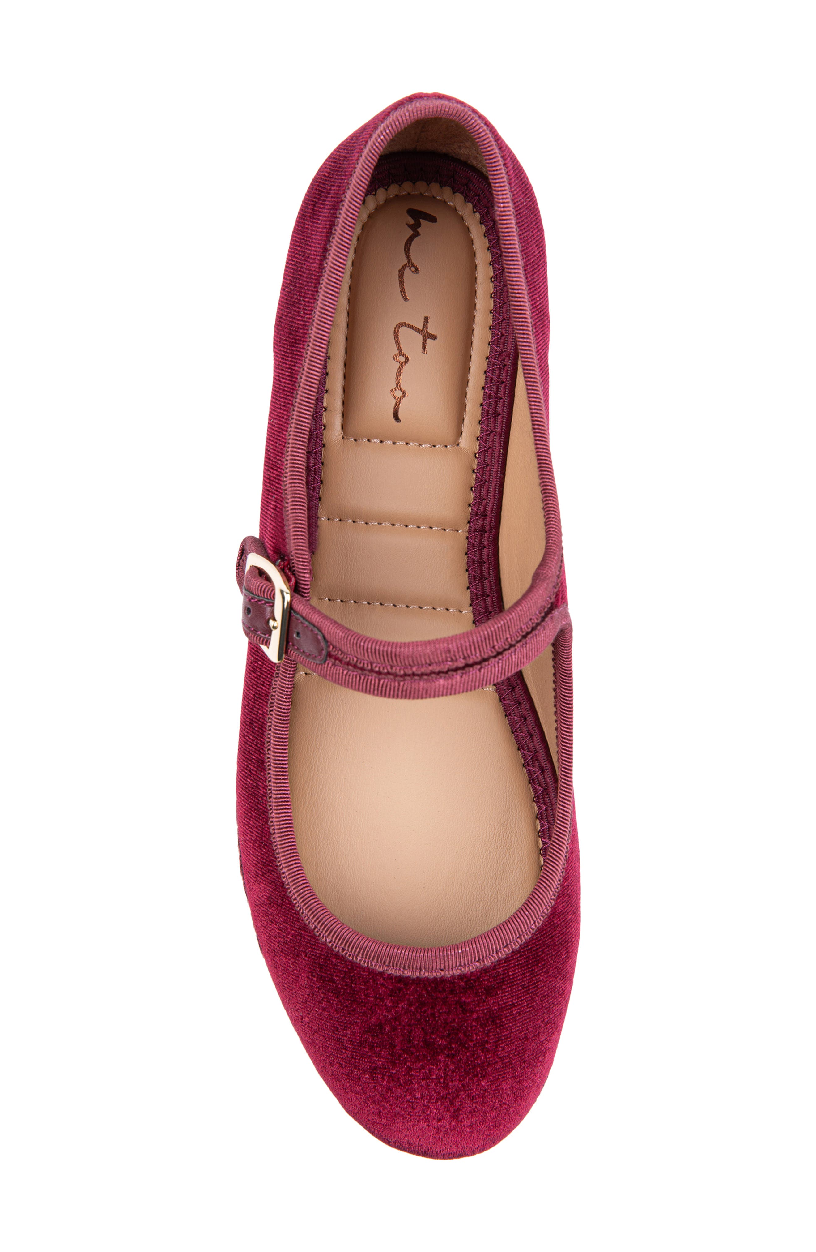 Me Too Gamma Ballet Flat, Alternate, color, Dark Wine