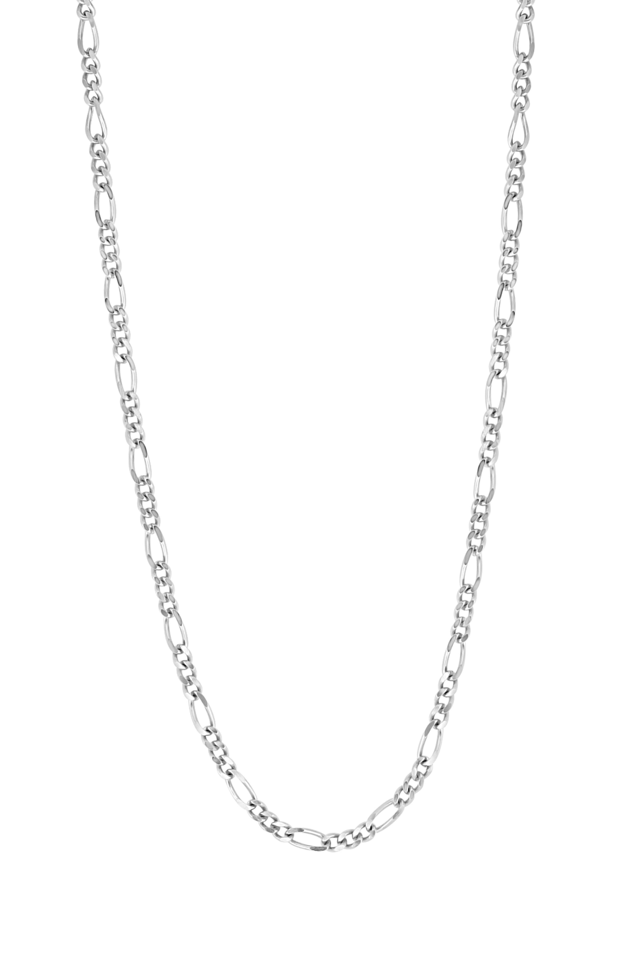 EFFY Sterling Silver 22" Figaro Chain Necklace