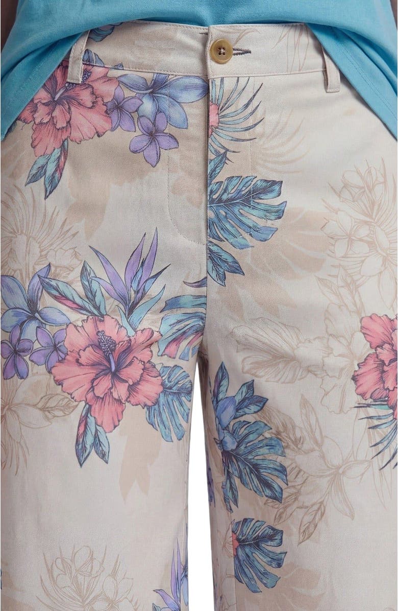 Lords of Harlech Exotic Floral Womens Wide Leg Pant, Alternate, color, Exotic Floral Neutral