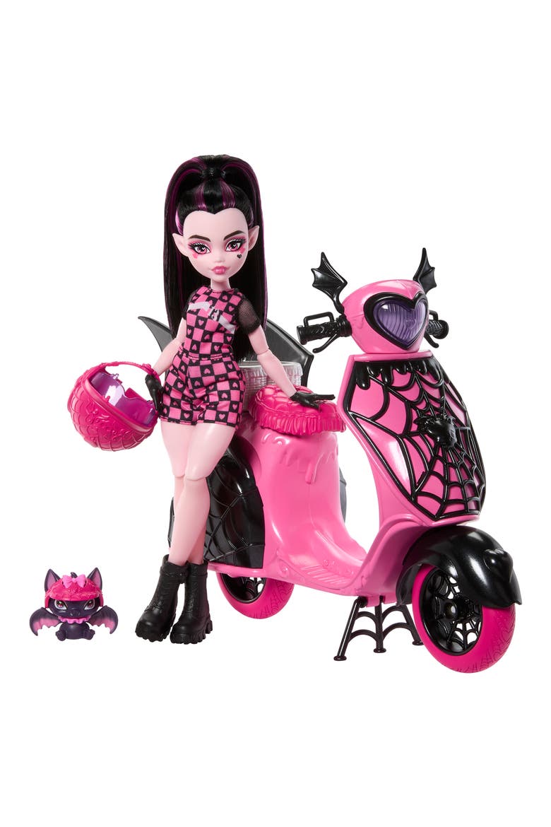 Kids' Draculaura & Scooter Playset, Main, color, DRACULAURA