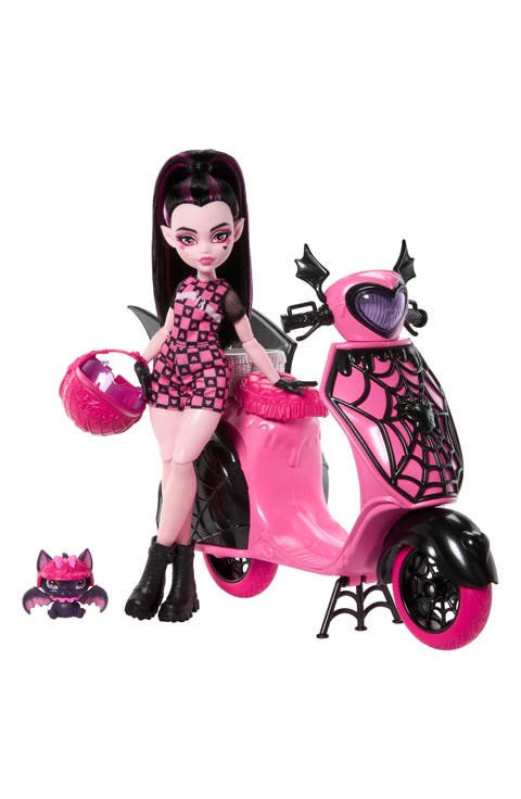 Kids' Monster High Draculaura Vamptastic Scooter Doll & Vehicle Set