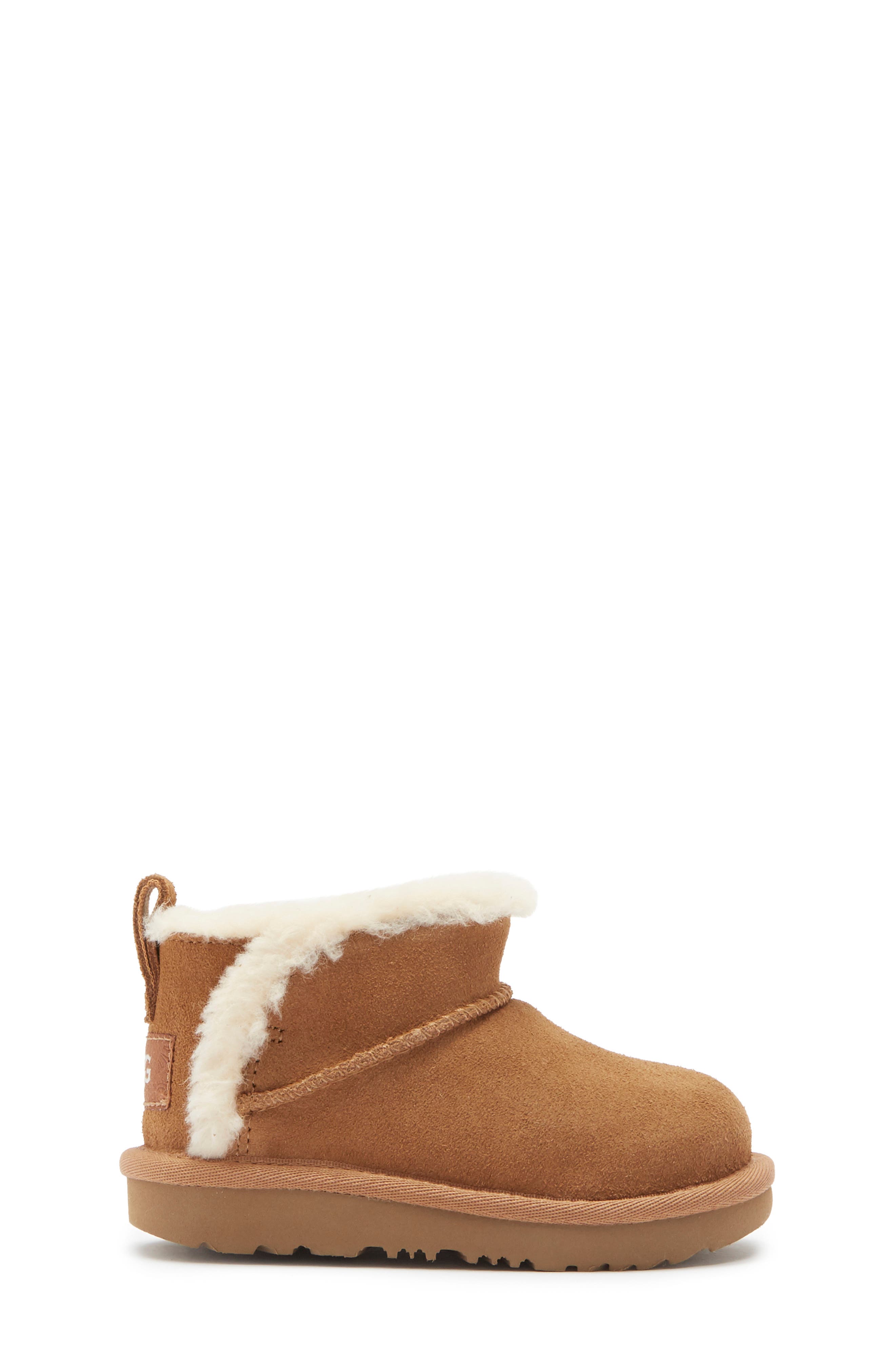 Kids' Classic Ultra Mini Aiyanna UGGplush Bootie, Alternate, color, CHESTNUT