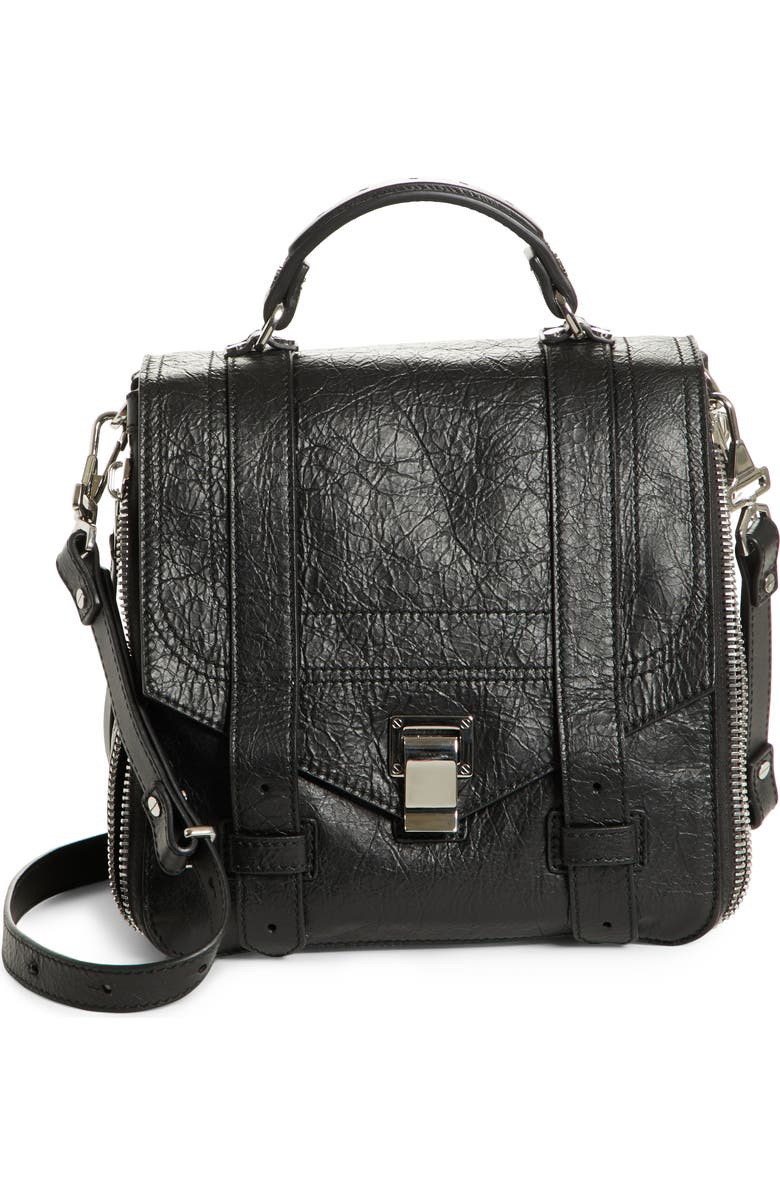 Proenza Schouler PS1 Leather Convertible Backpack, Alternate, color,