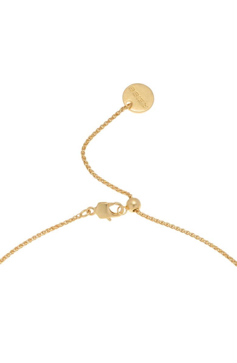 Reiss Tallula Pendant Necklace, Alternate, color, Gold Tone