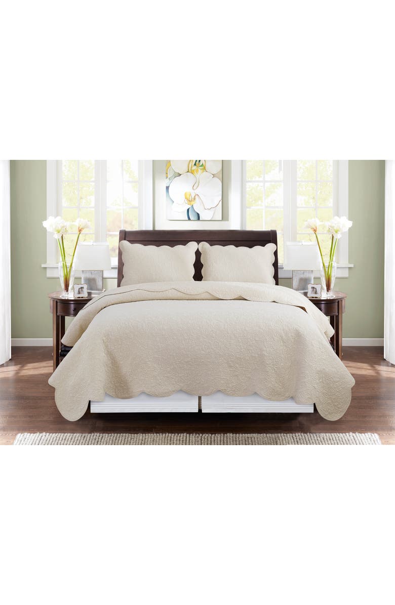 C&F Home Christiana Khaki Quilt Bedding Collection, Alternate, color, Beige