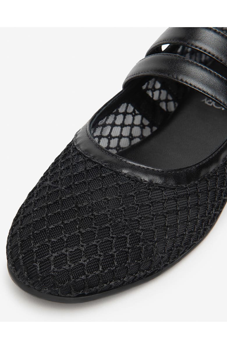 NeroGiardini Mesh Ballet Flat, Alternate, color, Black