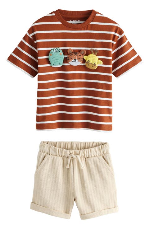 Kids' Safari Graphic T-Shirt & Shorts Set (Baby, Toddler & Little Kid)