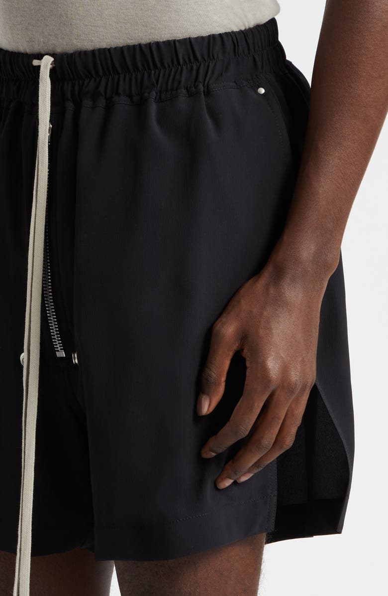 Rick Owens Lido Bela Boxing Shorts, Alternate, color, Black