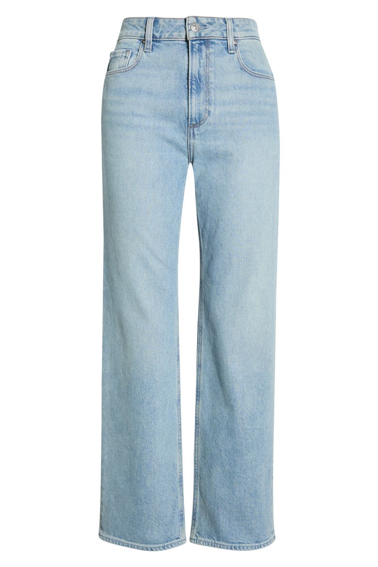 Stevie High Waist Ankle Straight Leg Jeans, Alternate, color, GLIDE