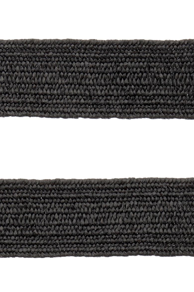 Raffia Waist Belt, Alternate, color, Black