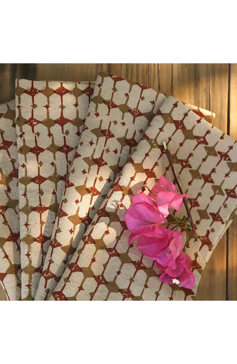 Ichcha Sustainable Dinner Napkins, Alternate, color, Beige