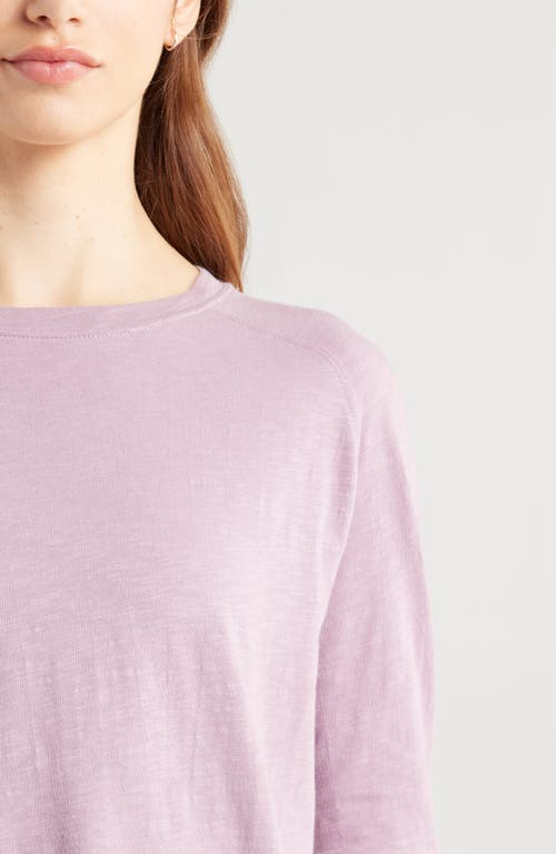 Zella Relaxed Washed 2.0 Long Sleeve Slub Tee In Pink