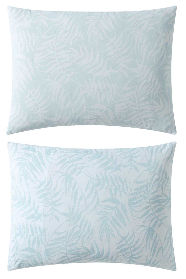 Art of Palms Comforter Set, Alternate, color, BLUE LAGOON