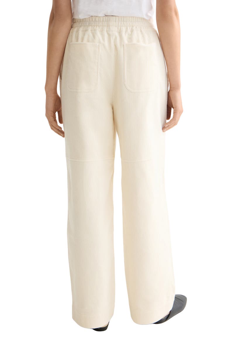 Scotch & Soda Noa High Waist Drawstring Corduroy Pants, Alternate, color, Eggnog