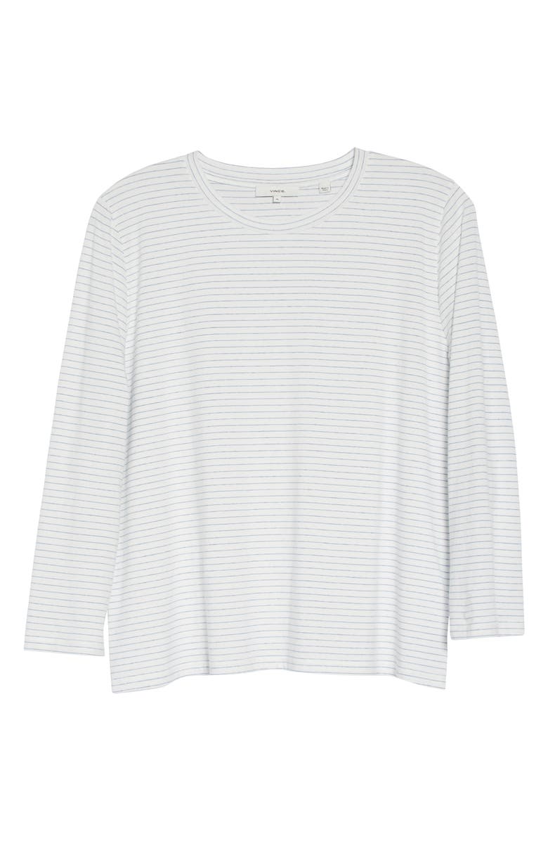 Valina Neppy Vince Women's Neppy Stripe Cotton & Linen Crewneck Top | Nordstromrack