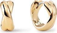 Ana Luisa Violet Huggie Hoop Earrings