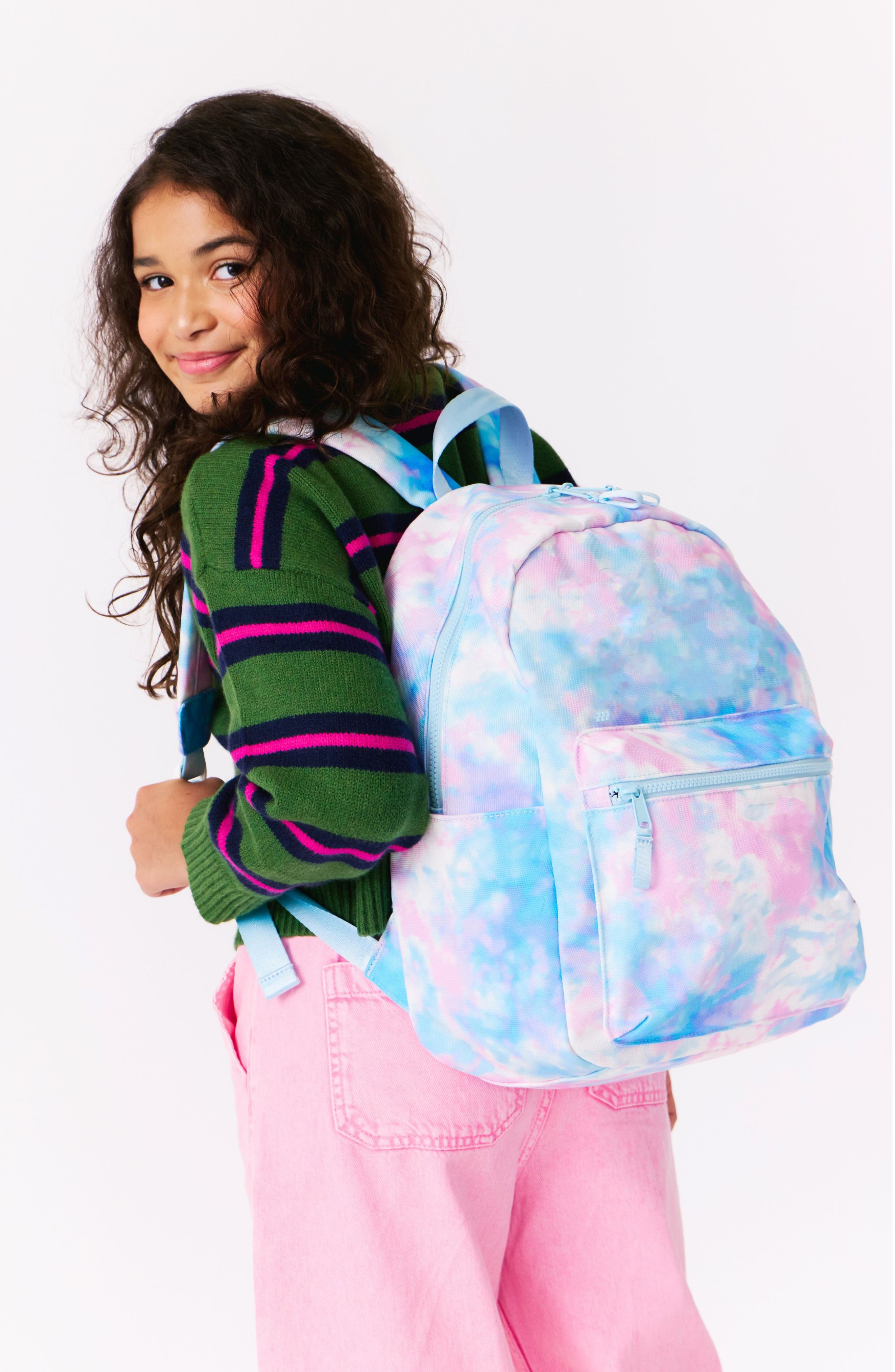 Little Chicken Kids' Backpack, Alternate, color, Multi Tie-Dye