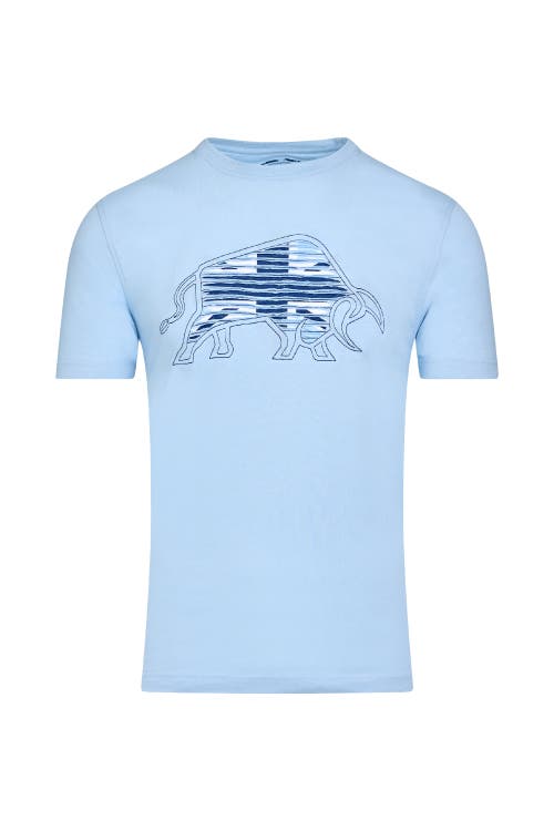 Raging Bull Slash Bull T-shirt In Blue