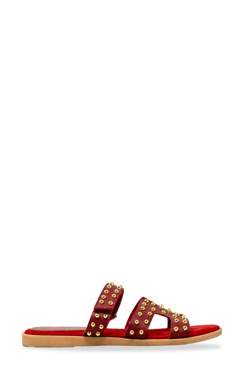 Chase & Chloe Chase And Chloe Khari Studded Slide Sandal