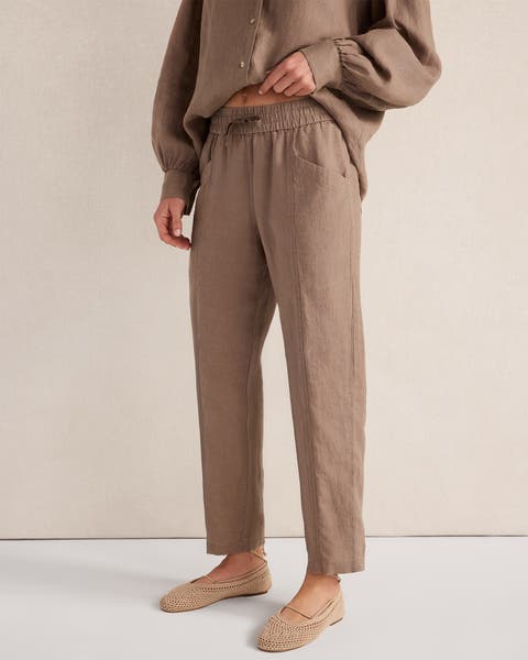 Linen Straight Leg Pants