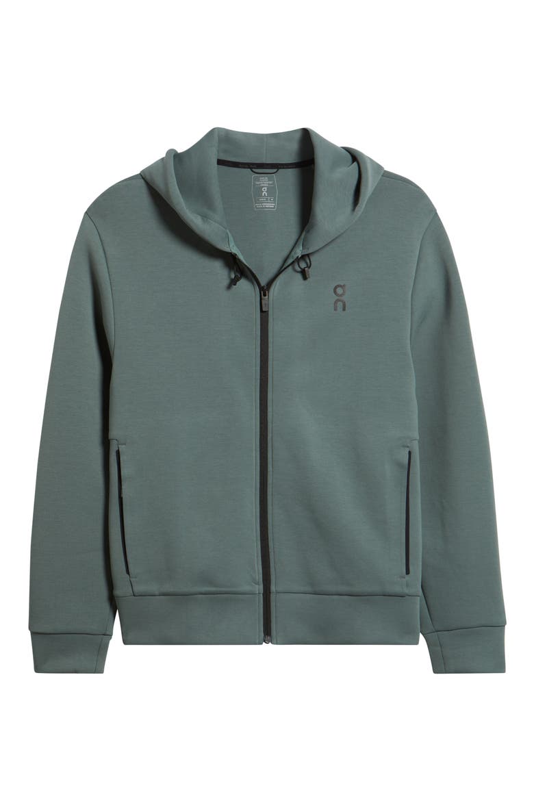 Focus Tech Zip Hoodie, Alternate, color, OLIVE