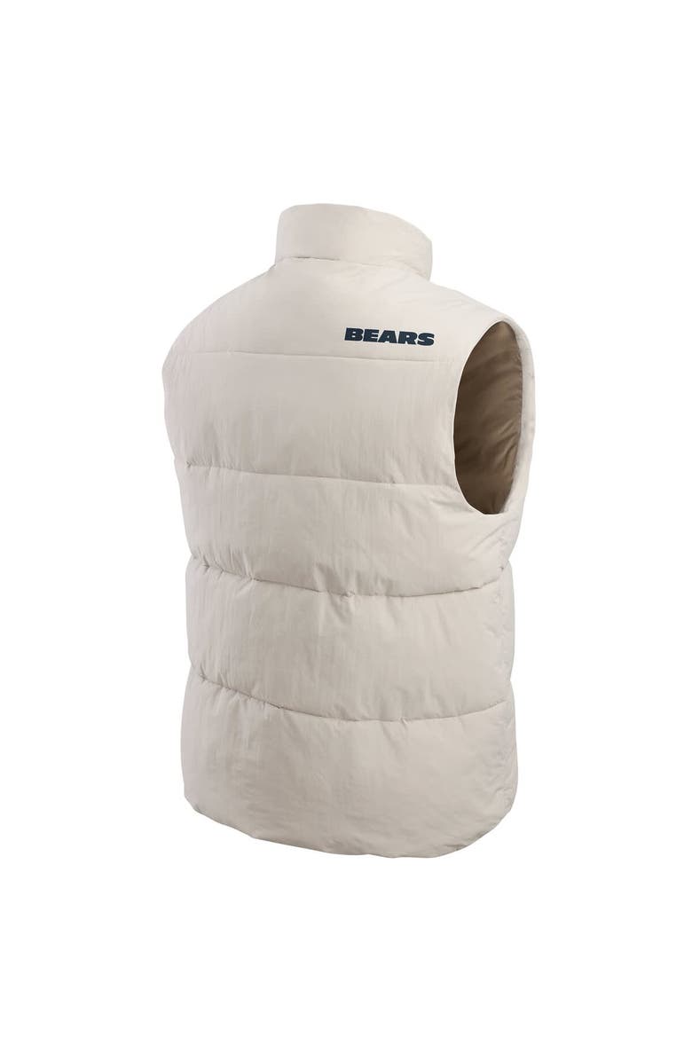 Darius Rucker Collection by Fanatics Men's Darius Rucker Collection by Fanatics Cream Chicago Bears Puffer Full-Snap Vest, Alternate, color, Cream