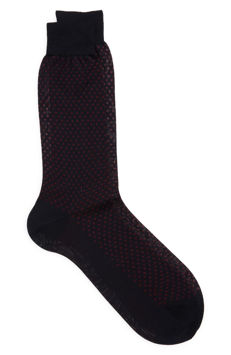 Canali Micropattern Dress Socks, Main, color, 