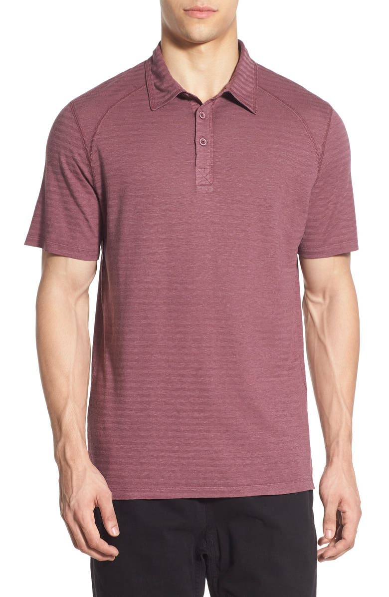 Gramicci 'Drake' Stripe Polo, Main, color, 