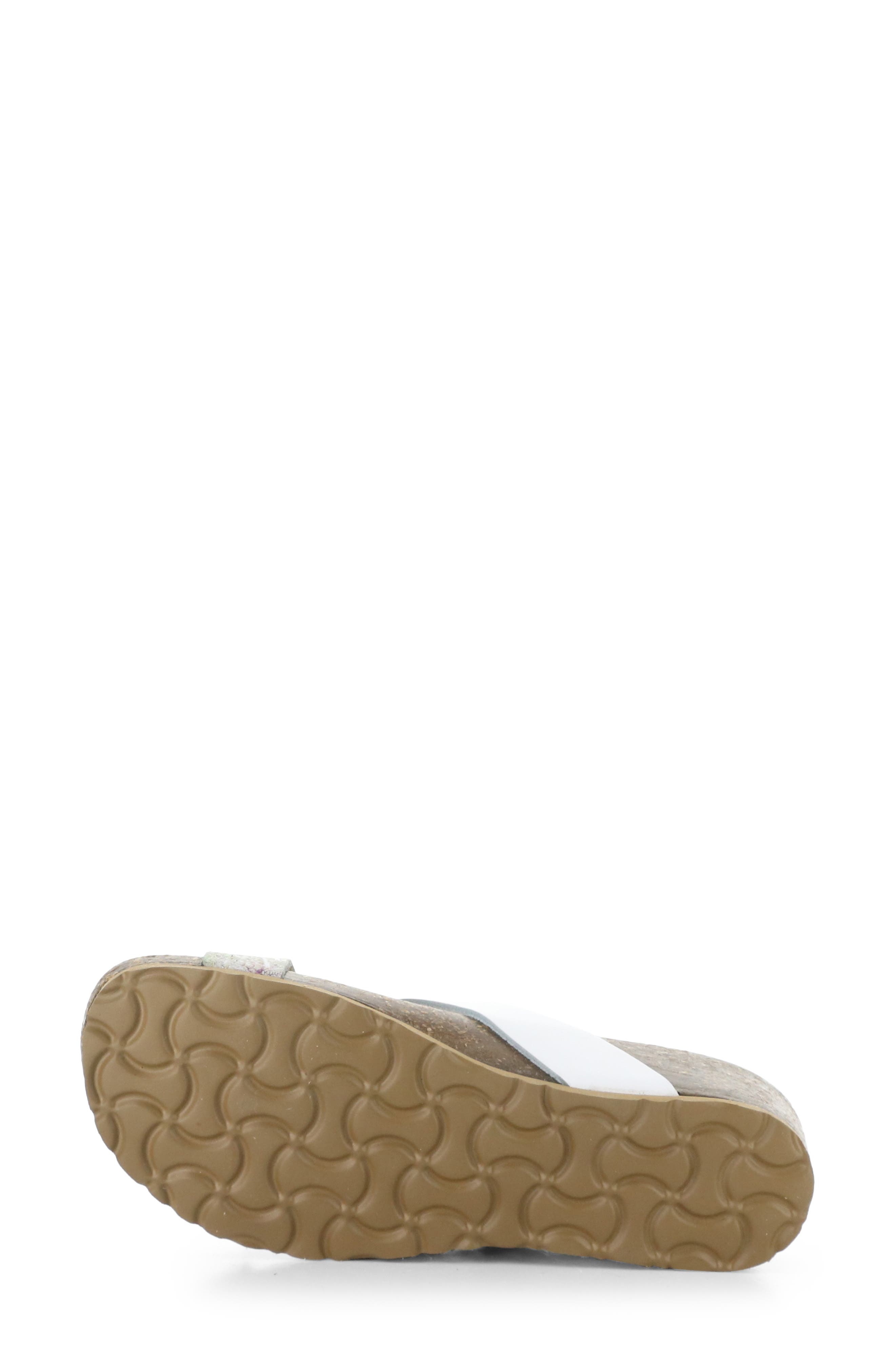 Lina Wedge Slide Sandal, Alternate, color, WHITE