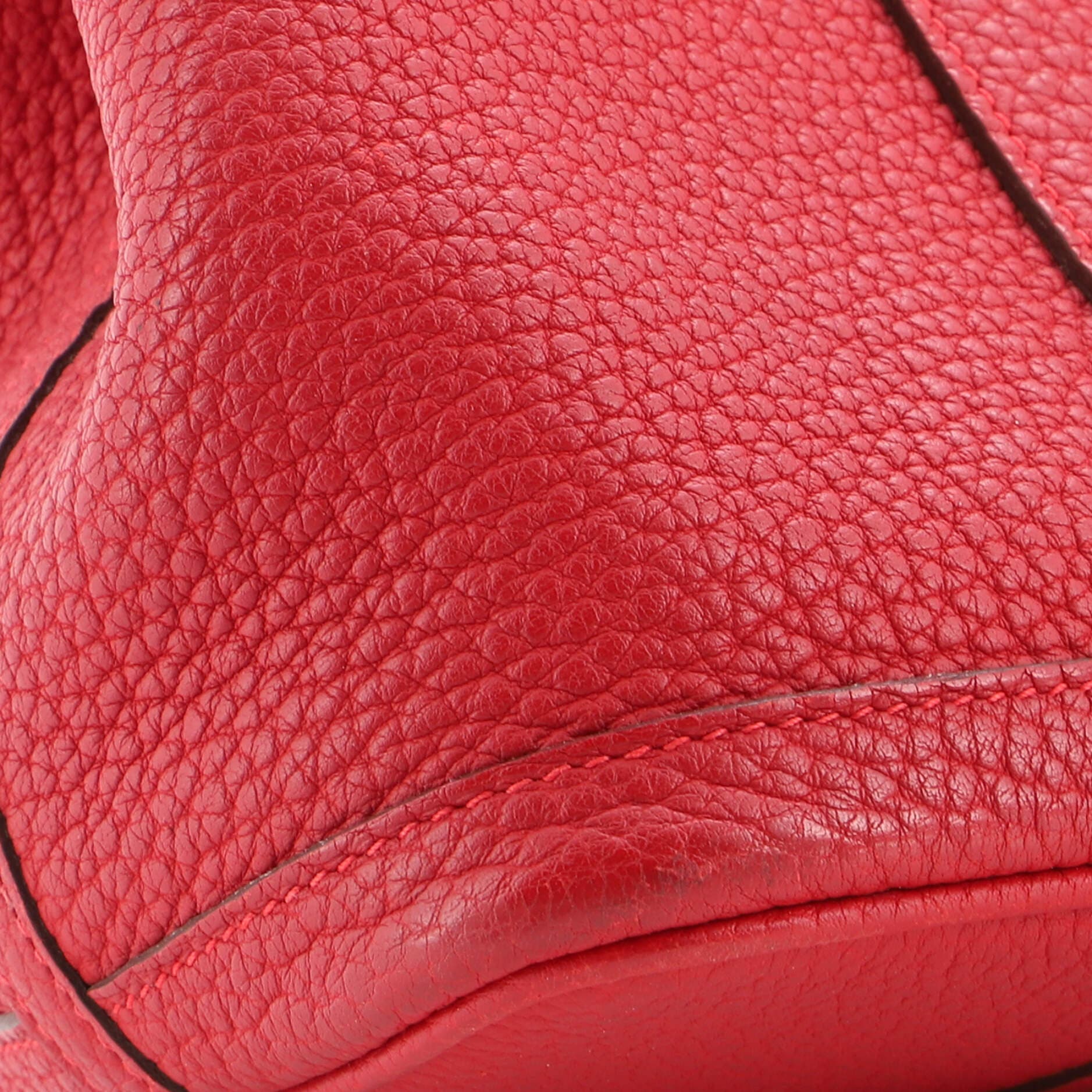 Garden Party Tote Leather 30, Alternate, color, Red