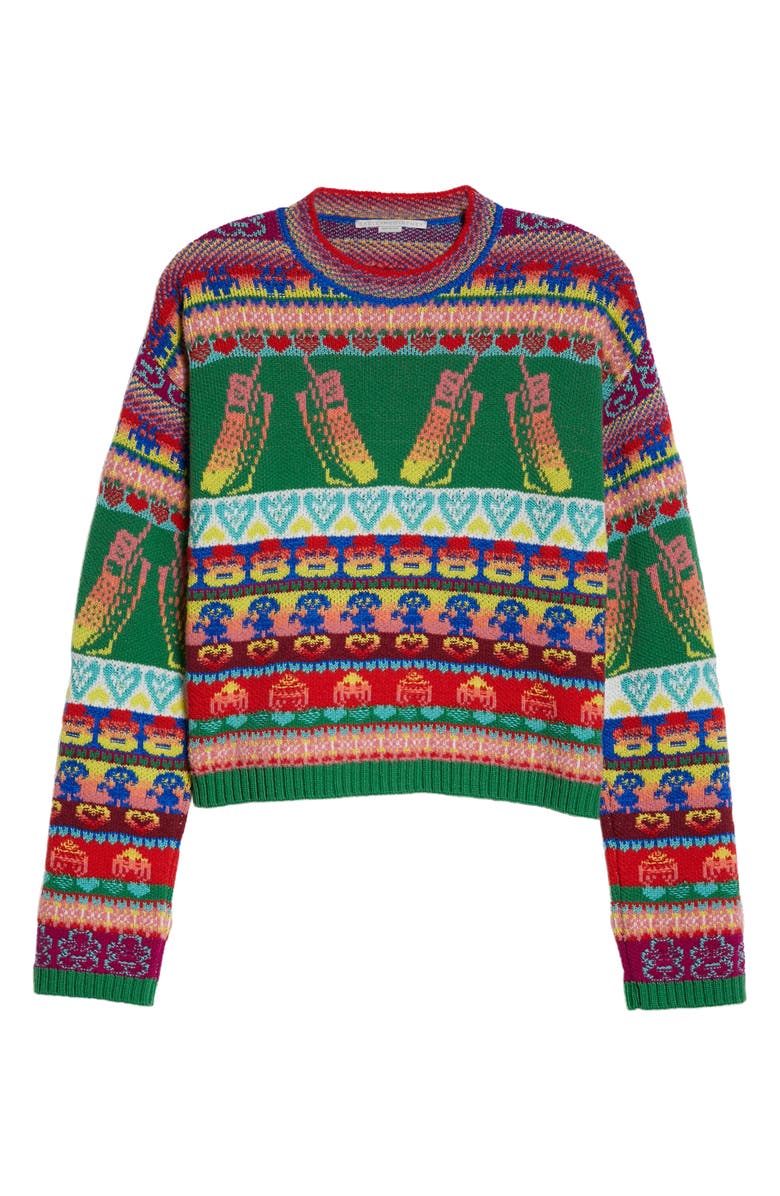 Stella McCartney Keep in Touch Wool Sweater, Alternate, color, 