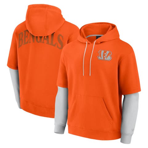 Unisex Fanatics  Orange Cincinnati Bengals Sleek Elements Pullover Hoodie