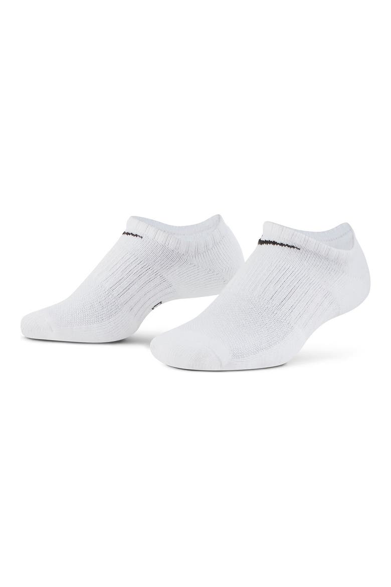 Everyday Cushion Training No-Show Socks - Pack of 3, Main, color, 100 WHITE/BLACK