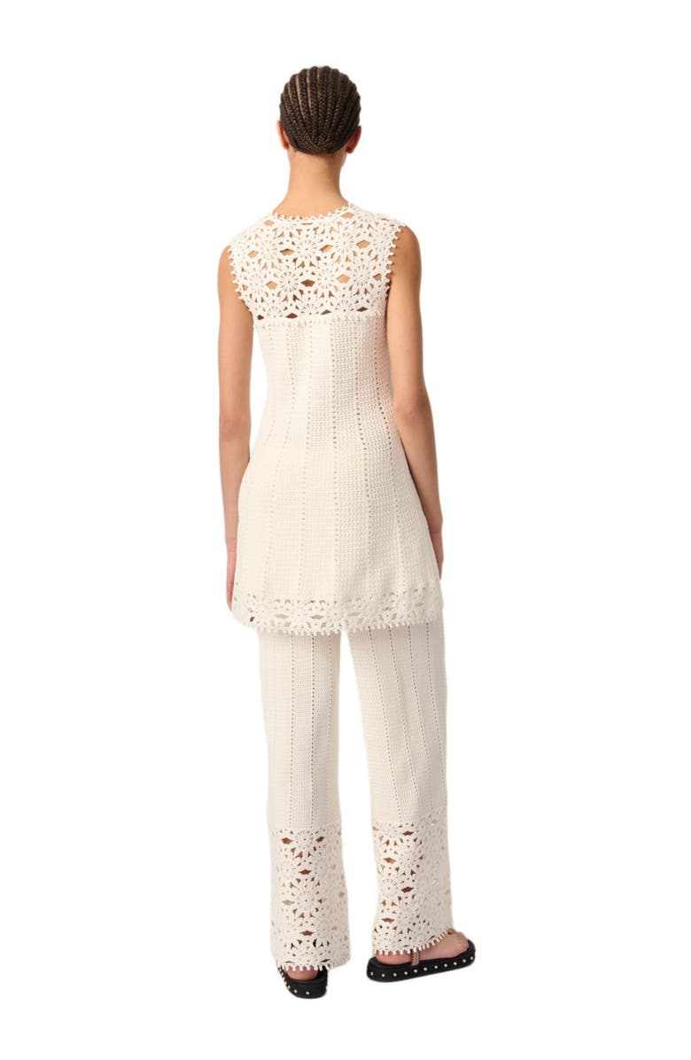 maje Mini crochet dress, Alternate, color, 