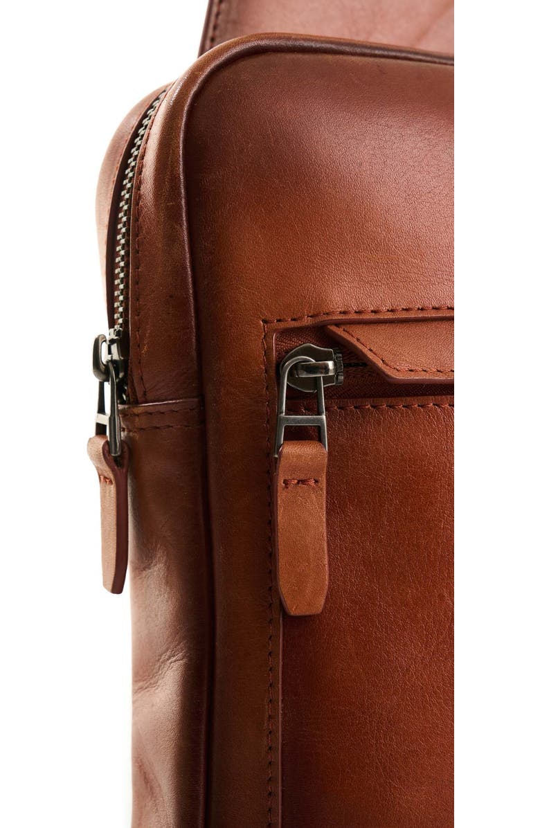 Velez Full Grain Leather Crossbody Bag Sling Shoulder Bags, Alternate, color, Brown