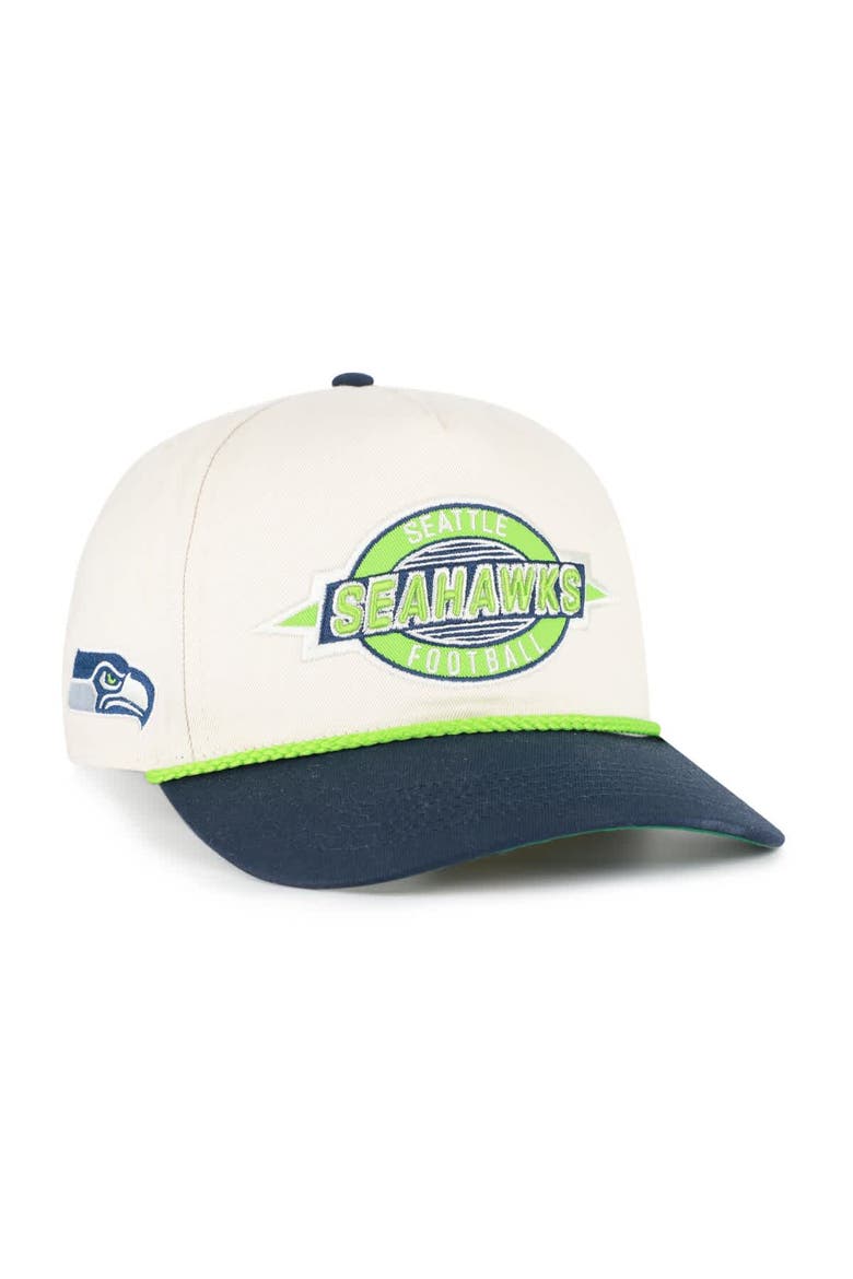 Men's '47  Natural Seattle Seahawks Frame Out Two Tone Hitch Adjustable Hat, Main, color, Natural