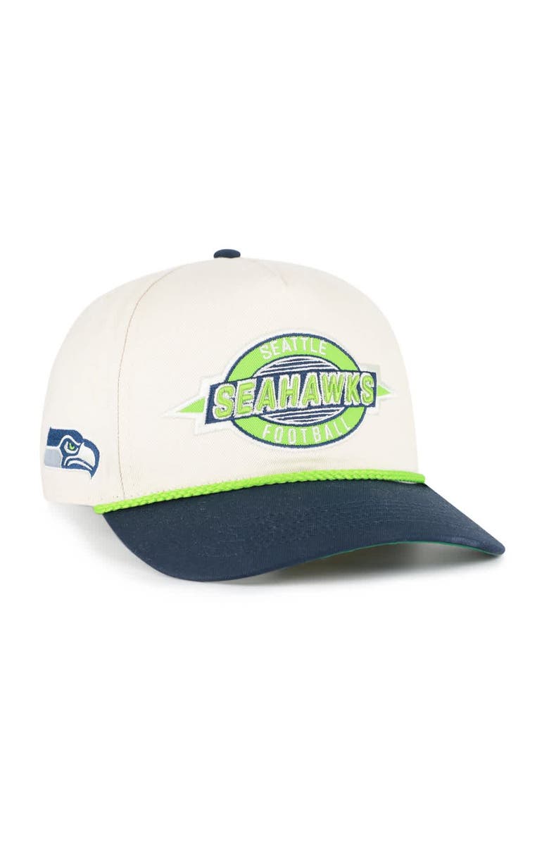 '47 Men's '47 Natural Seattle Seahawks Frame Out Two Tone Hitch Adjustable Hat, Main, color, Natural