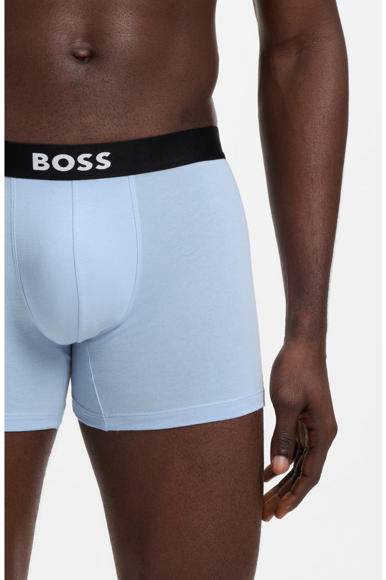 Assorted 3-Pack Power Stretch Cotton Boxer Briefs, Alternate, color, OPEN BLUE