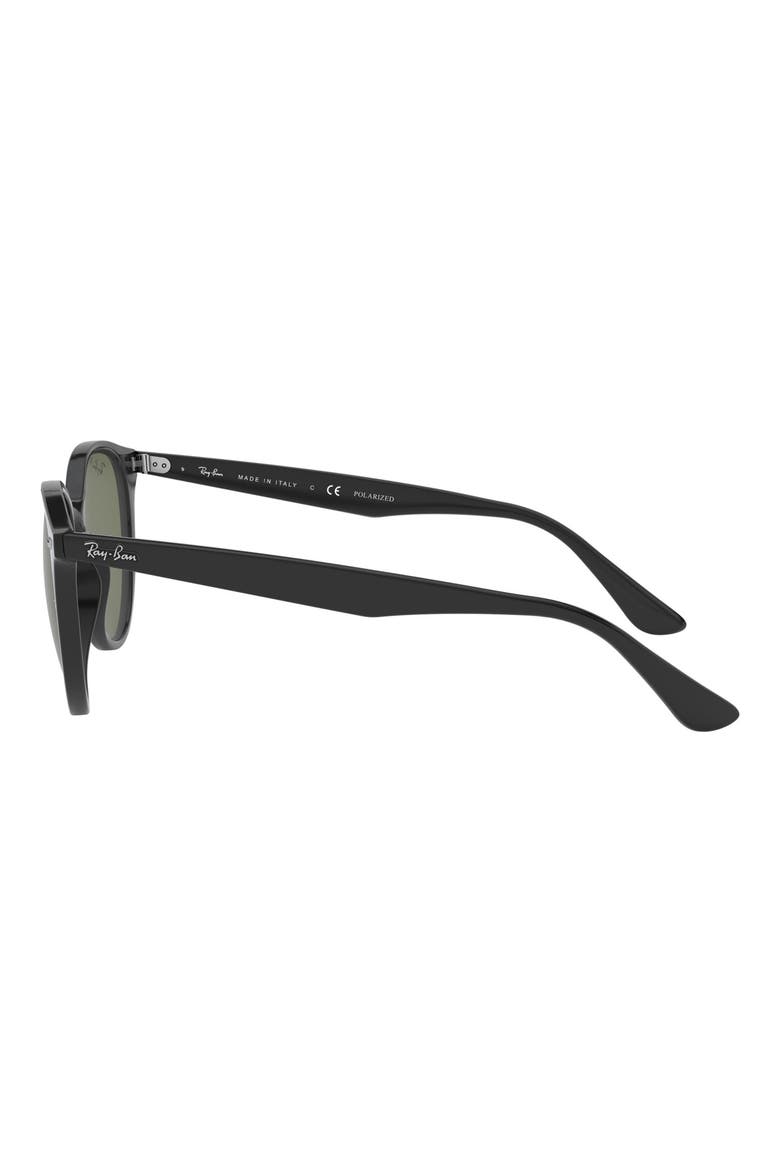 53mm Polarized Phantos Sunglasses, Alternate, color, BLACK / GREEN