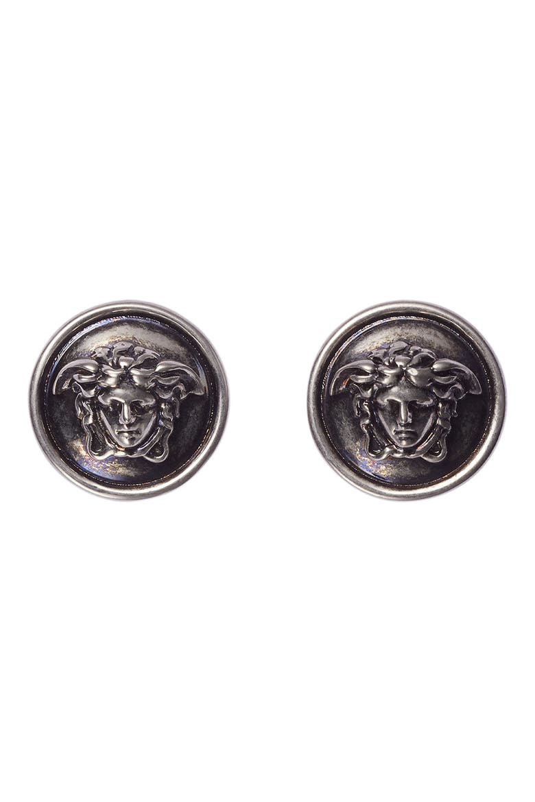 Le Medusa Stud Earrings, Main, color, PALLADIUM 82