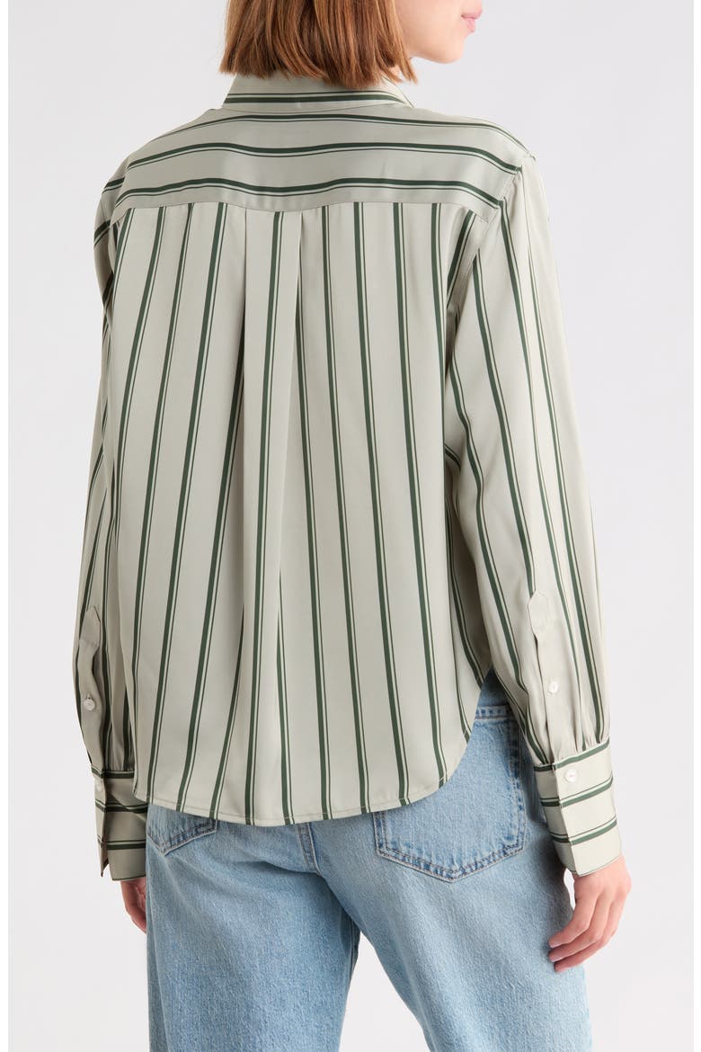 Andre Striped Satin Shirt, Alternate, color, LGTSTONML