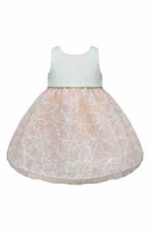 COUTURE PRINCESS Kids' Sleeveless Sequin Soutaché Embroidered Dress