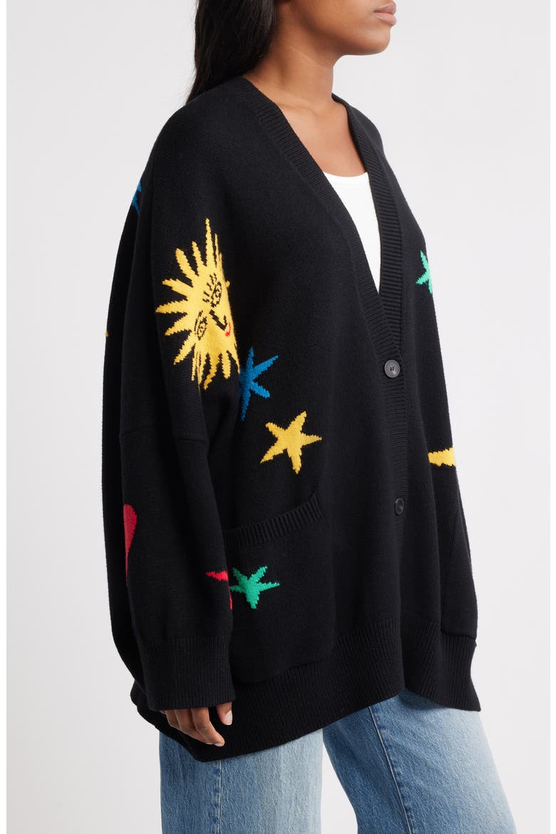 Celestial Oversize Cardigan, Alternate, color, CELESTIAL
