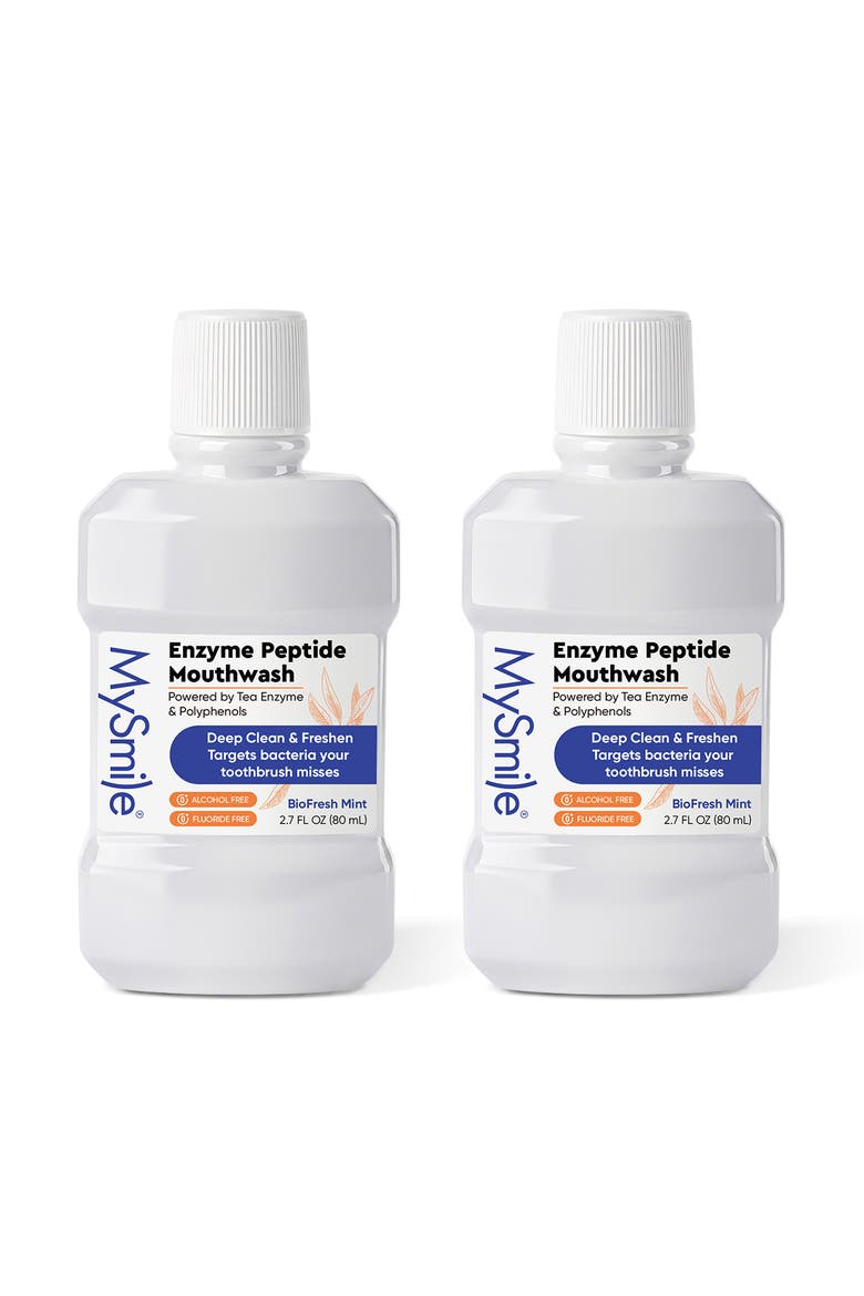 Enzyme Peptide Whitening Mouthwash, Main, color, White
