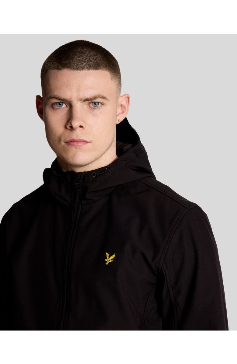 Lyle & Scott Mesh Back Long Sleeve Softshell Jacket, Alternate, color, Jet Black