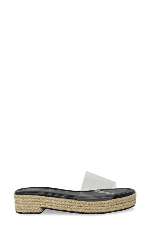 CHASE & CHLOE CHASE AND CHLOE CLEAR PLATFORM SLIDE SANDAL 