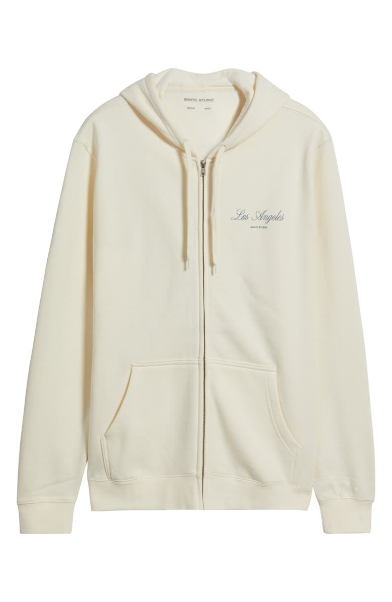 SANTO STUDIO x Blake Snell Thugs Zip Hoodie, Alternate, color, Cream