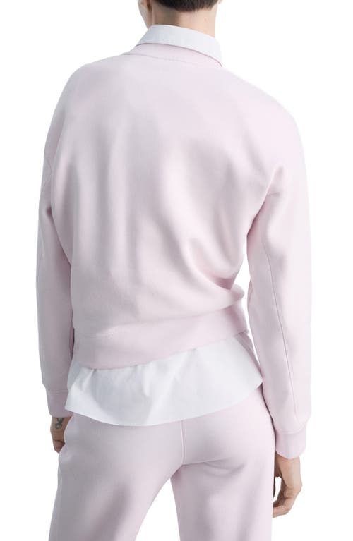 Mango Crewneck Sweatshirt In Pastel Pink