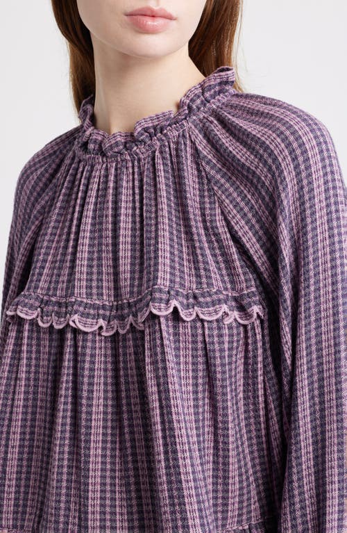 Treasure & Bond Long Sleeve Plaid Woven Shirt In Multi